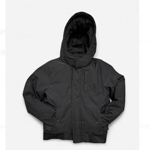 Abercrombie Ultra Collection Bomber Boys 11 12 Winter Coat Jacket Black Hooded